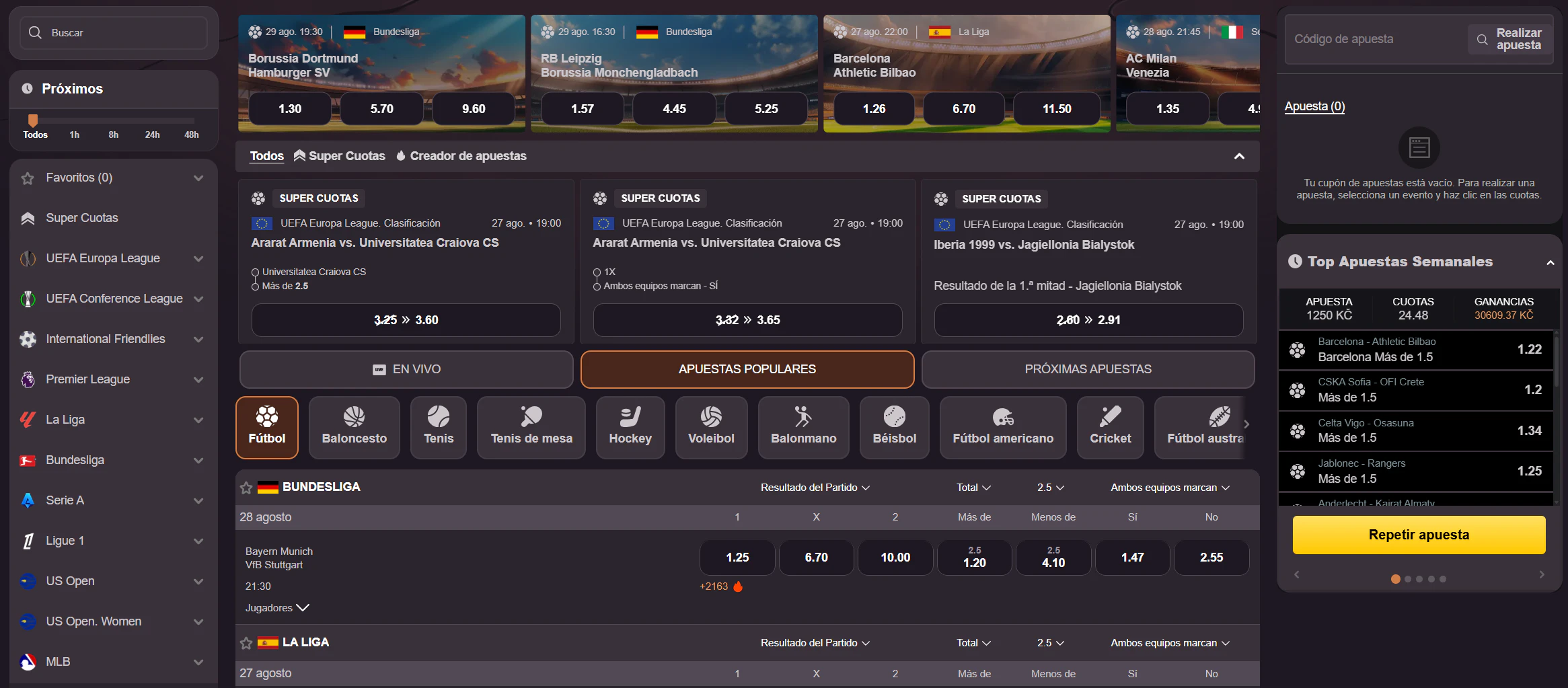 Apuestas deportivas y eSports en Dragonia Casino