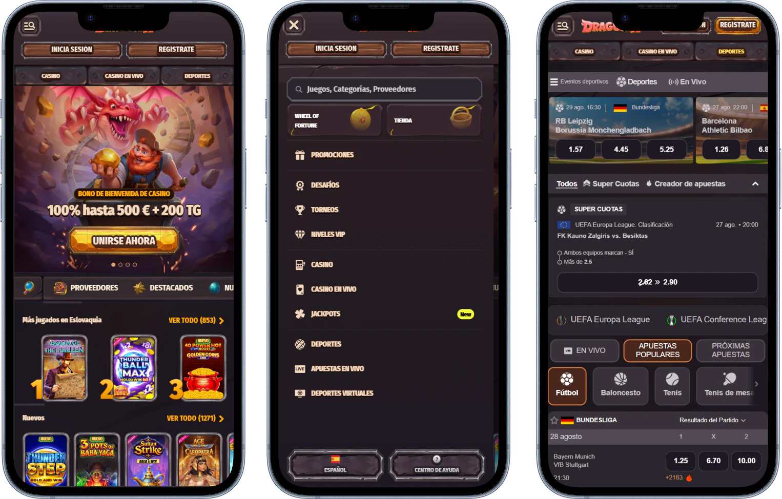 Dragonia Casino: juega desde tu móvil